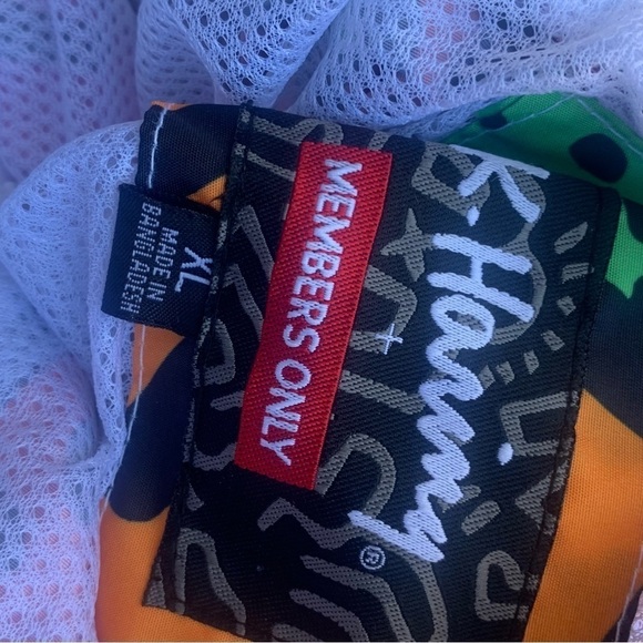 Keith K. Haring Members Only Pullover Windbreaker Jacket Rare NWT size LARGE - Picture 6 of 11